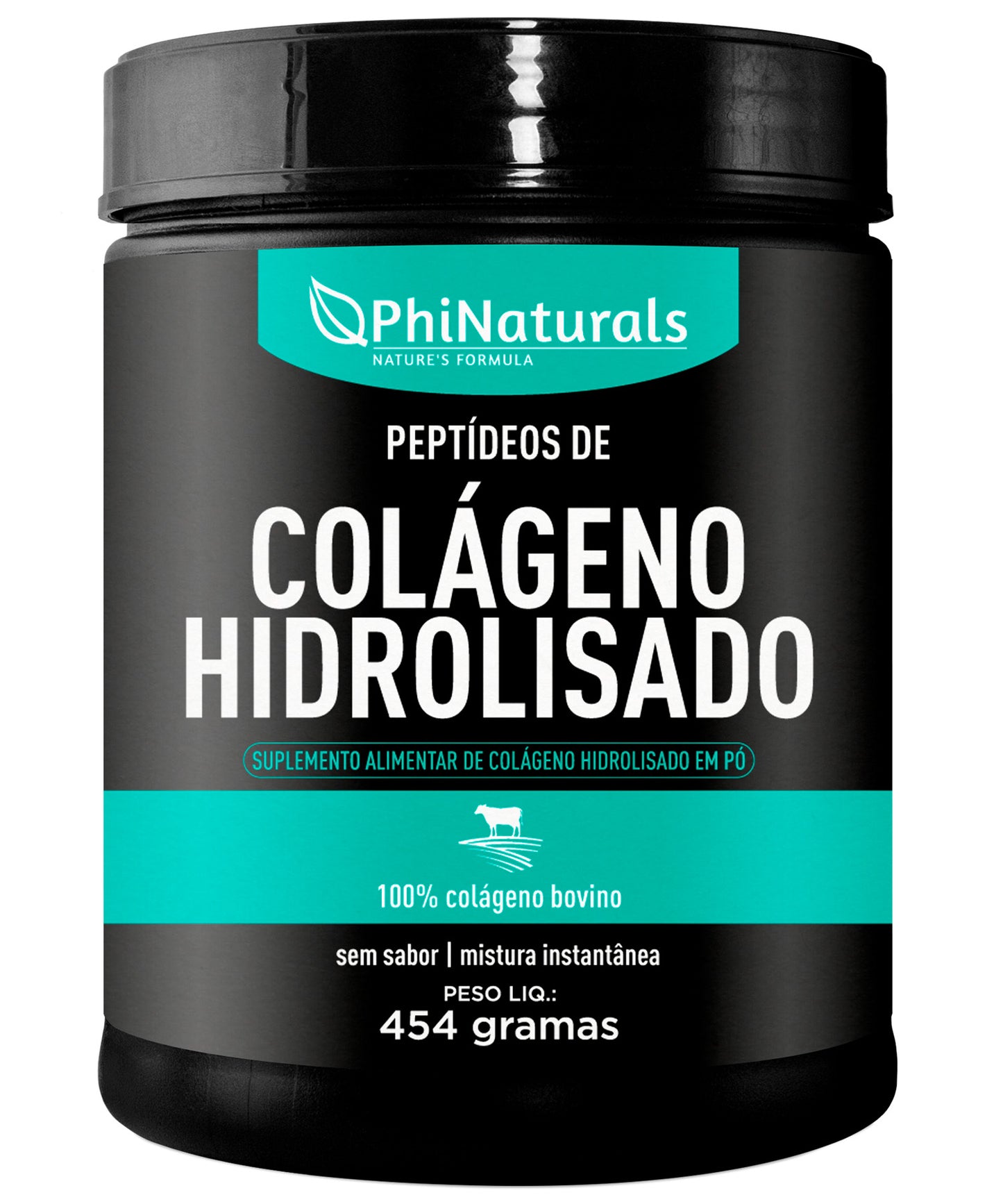 Colágeno Hidrolisado em Pó 454 g – 100% couro bovino brasileiro grass fed